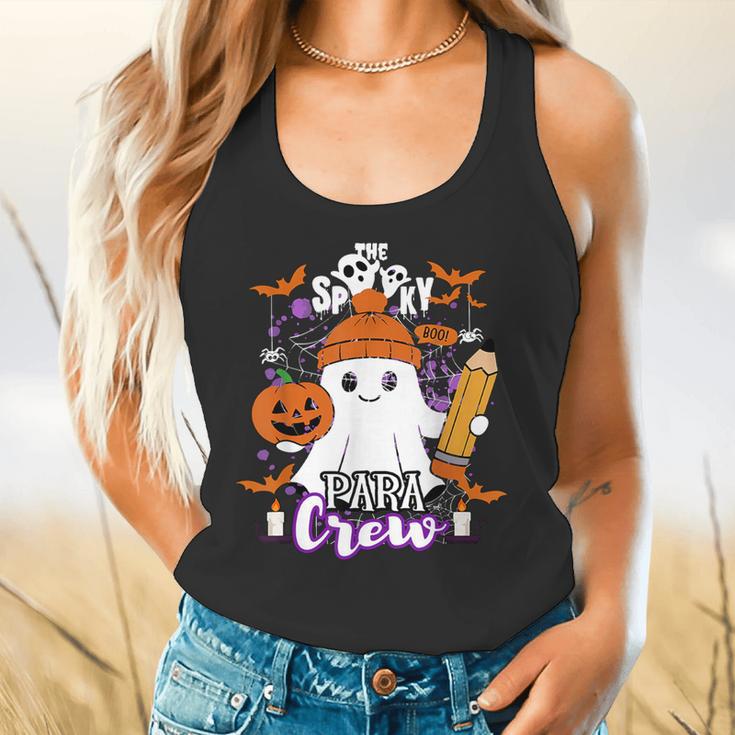 Spooky Para Crew Ghost Halloween Paraprofessional Teacher Flowy Tank, gift for family, gift for coworker Spooky Para Crew Ghost Halloween Paraprofessional Teacher Flowy Tank, gift for family, gift for coworker