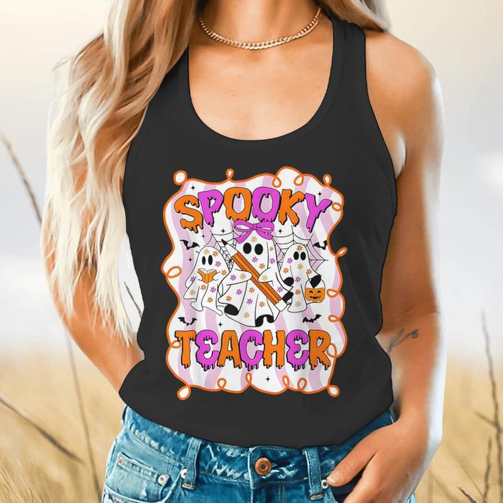 Spooky Teacher Ghost Pencil Teacher Halloween Teacher Flowy Tank, gift for family, gift for coworker Spooky Teacher Ghost Pencil Teacher Halloween Teacher Flowy Tank, gift for family, gift for coworker