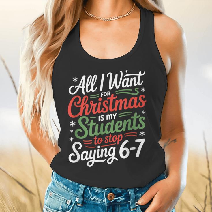 Students Saying 6-7 67 Six Seven Teacher Christmas Flowy Tank, gift for family, gift for coworker Students Saying 6-7 67 Six Seven Teacher Christmas Flowy Tank, gift for family, gift for coworker