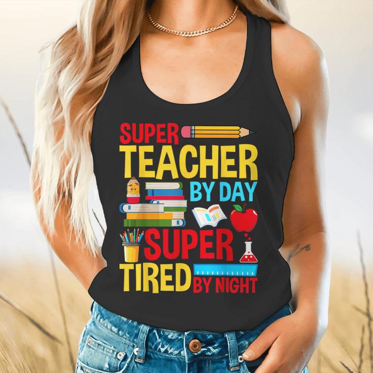 Super Teacher By Day Super Tired By Night Superhero Teacher Flowy Tank, gift for family, gift for coworker Super Teacher By Day Super Tired By Night Superhero Teacher Flowy Tank, gift for family, gift for coworker