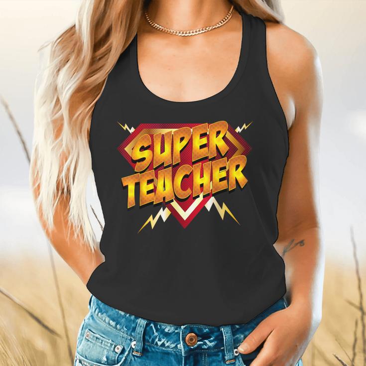 Super Teacher Superhero Back To School Teacher's Flowy Tank, gift for family, gift for coworker Super Teacher Superhero Back To School Teacher's Flowy Tank, gift for family, gift for coworker