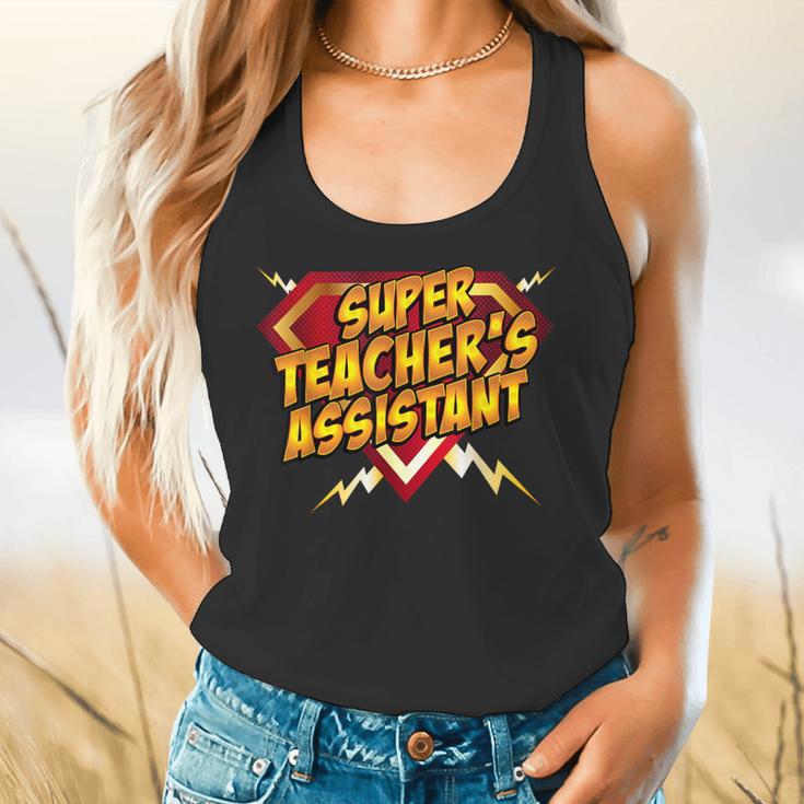 Super Teacher's Assistant Educational Superhero Flowy Tank, gift for family, gift for coworker Super Teacher's Assistant Educational Superhero Flowy Tank, gift for family, gift for coworker