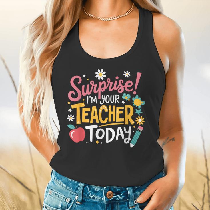 Surprise I'm Your Teacher Today Flowy Tank, gift for family, gift for coworker Surprise I'm Your Teacher Today Flowy Tank, gift for family, gift for coworker