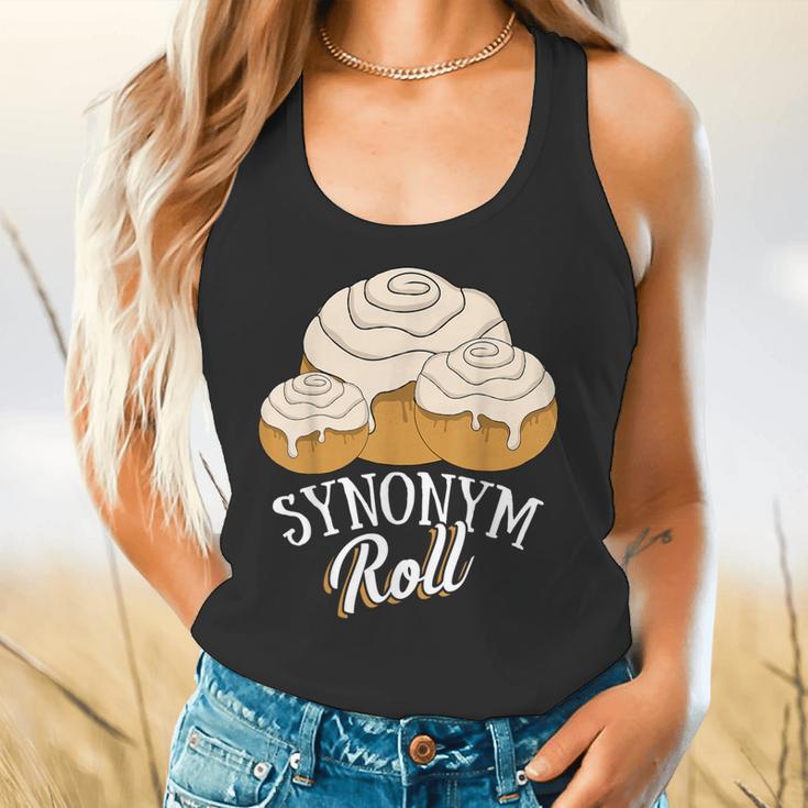 Synonym Roll Teacher And Grammar Geeks Pun For Men Women Kids Flowy Tank, gift for family, gift for coworker