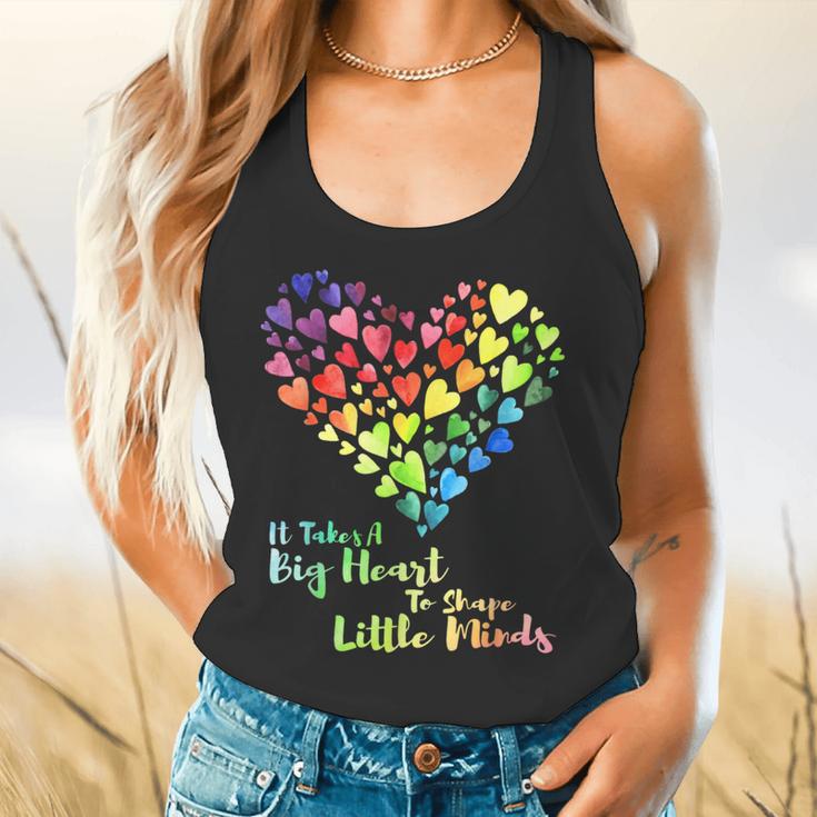 It Takes A Big Heart To Shape Little Minds Teacher Student Men Women Kids Flowy Tank, gift for family, gift for coworker It Takes A Big Heart To Shape Little Minds Teacher Student Men Women Kids Flowy Tank, gift for family, gift for coworker