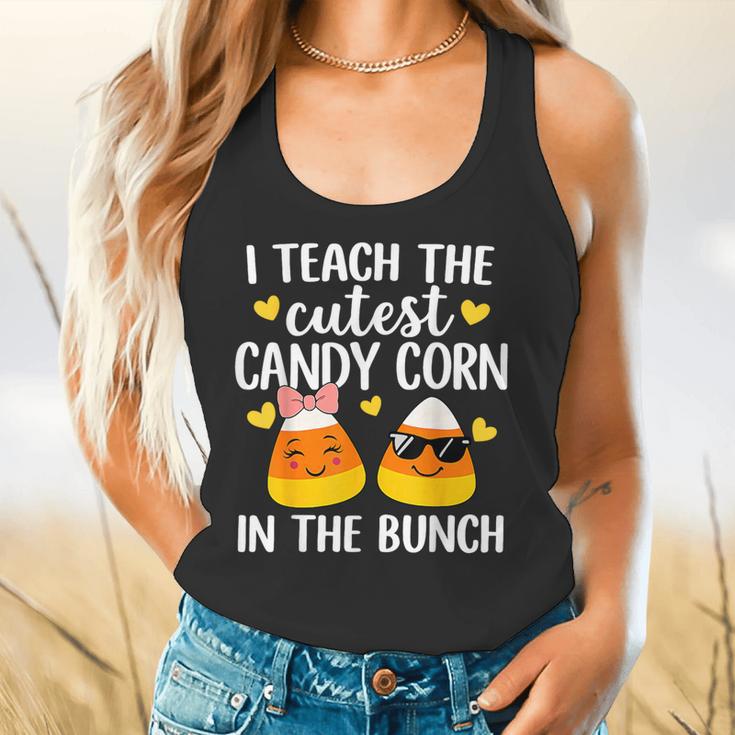I Teach The Cutest Candy Corn In The Bunch Teacher Halloween Flowy Tank, gift for family, gift for coworker