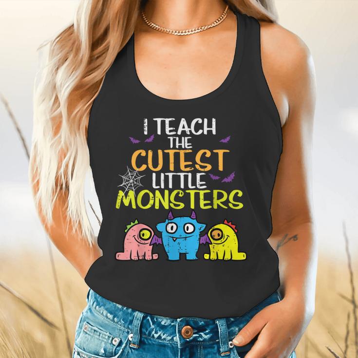 I Teach Cutest Little Monsters Halloween Teacher Men Women Flowy Tank, gift for family, gift for coworker I Teach Cutest Little Monsters Halloween Teacher Men Women Flowy Tank, gift for family, gift for coworker