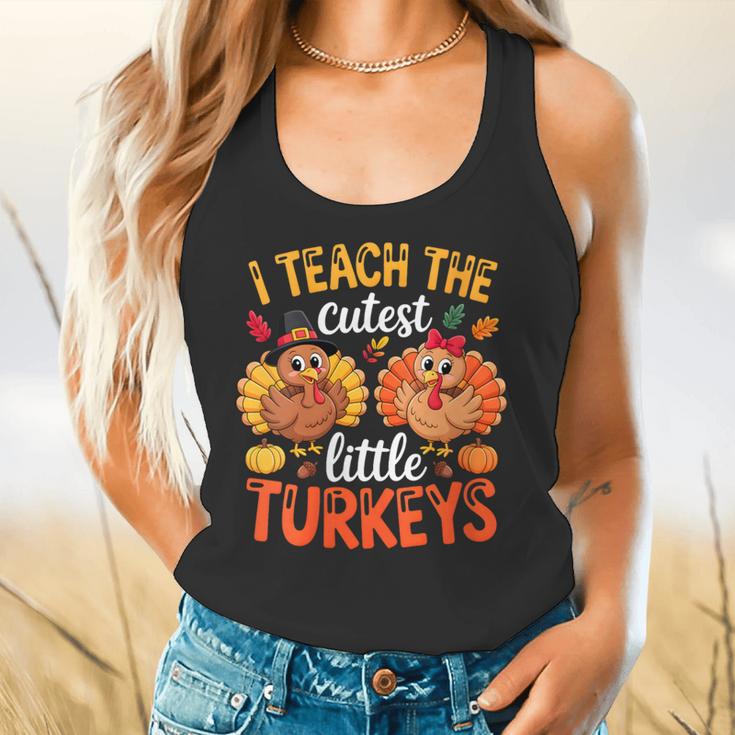 I Teach The Cutest Little Turkeys Teacher Thanksgiving Flowy Tank, gift for family, gift for coworker I Teach The Cutest Little Turkeys Teacher Thanksgiving Flowy Tank, gift for family, gift for coworker