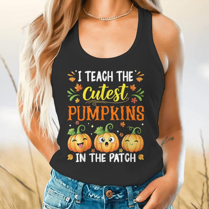 I Teach The Cutest Pumpkins Halloween Teacher Flowy Tank, gift for family, gift for coworker I Teach The Cutest Pumpkins Halloween Teacher Flowy Tank, gift for family, gift for coworker