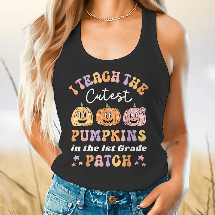 I Teach The Cutest Pumpkins In The Patch 1st Grade Teacher For Men Women Kids Flowy Tank, gift for family, gift for coworker I Teach The Cutest Pumpkins In The Patch 1st Grade Teacher For Men Women Kids Flowy Tank, gift for family, gift for coworker