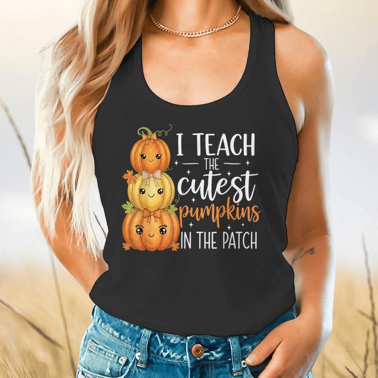 I Teach The Cutest Pumpkins In The Patch Fall Autumn Teacher Flowy Tank, gift for family, gift for coworker I Teach The Cutest Pumpkins In The Patch Fall Autumn Teacher Flowy Tank, gift for family, gift for coworker