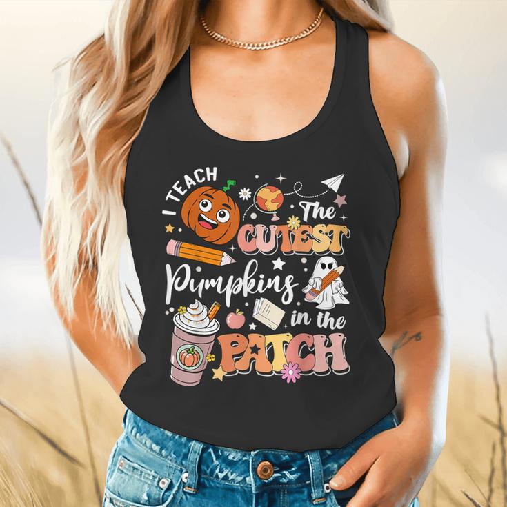 I Teach The Cutest Pumpkins In The Patch Halloween Teacher Flowy Tank, gift for family, gift for coworker I Teach The Cutest Pumpkins In The Patch Halloween Teacher Flowy Tank, gift for family, gift for coworker