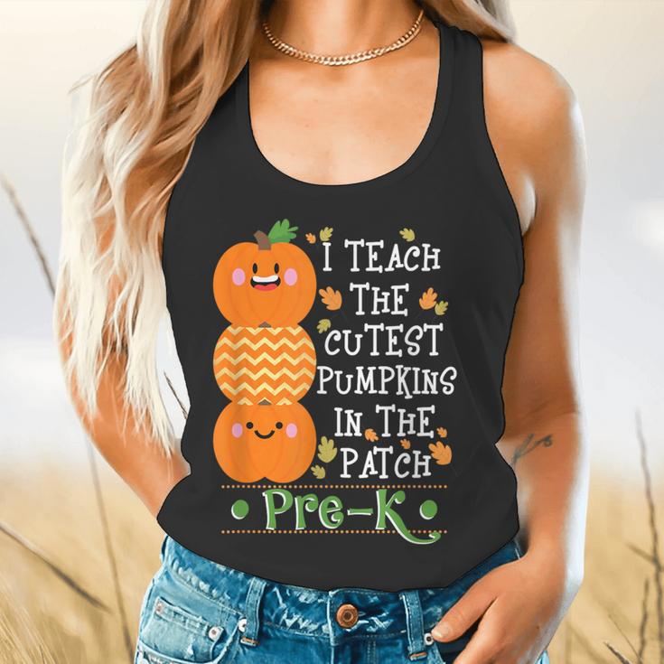 I Teach The Cutest Pumpkins In Patch Pre-K Halloween Teacher Flowy Tank, gift for family, gift for coworker I Teach The Cutest Pumpkins In Patch Pre-K Halloween Teacher Flowy Tank, gift for family, gift for coworker