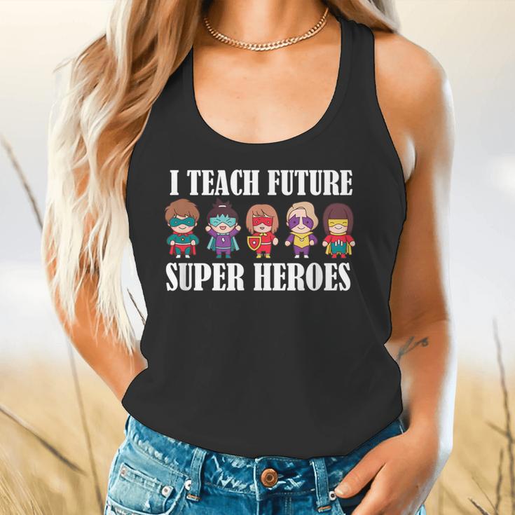 I Teach Future Superheroes Last Day Back To School Teacher Flowy Tank, gift for family, gift for coworker I Teach Future Superheroes Last Day Back To School Teacher Flowy Tank, gift for family, gift for coworker