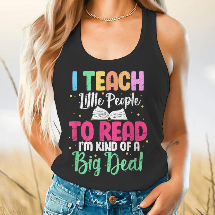 I Teach Little People To Read Reading Teacher For Men Women Girls Kids Flowy Tank, gift for family, gift for coworker