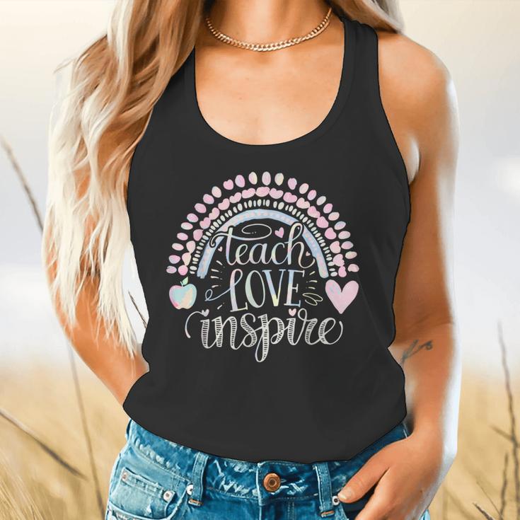 Teach Love Inspire Teacher Flowy Tank, gift for family, gift for coworker Teach Love Inspire Teacher Flowy Tank, gift for family, gift for coworker