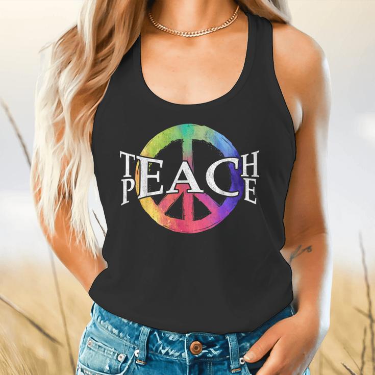 Teach Peace For Teachers And Educators Counselor Flowy Tank, gift for family, gift for coworker Teach Peace For Teachers And Educators Counselor Flowy Tank, gift for family, gift for coworker