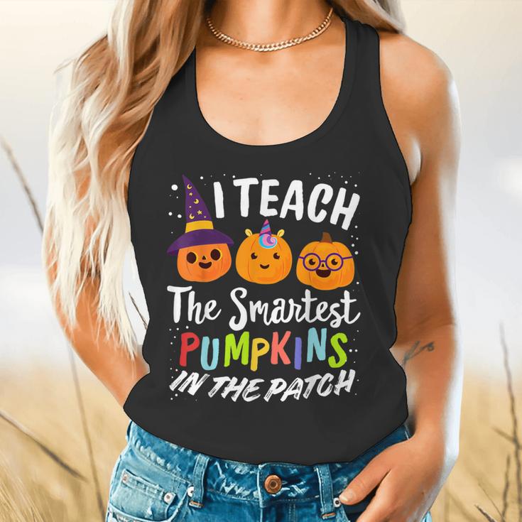 I Teach The Smartest Pumpkins The Patch Teacher Fall Season For Men Women Kids Flowy Tank, gift for family, gift for coworker