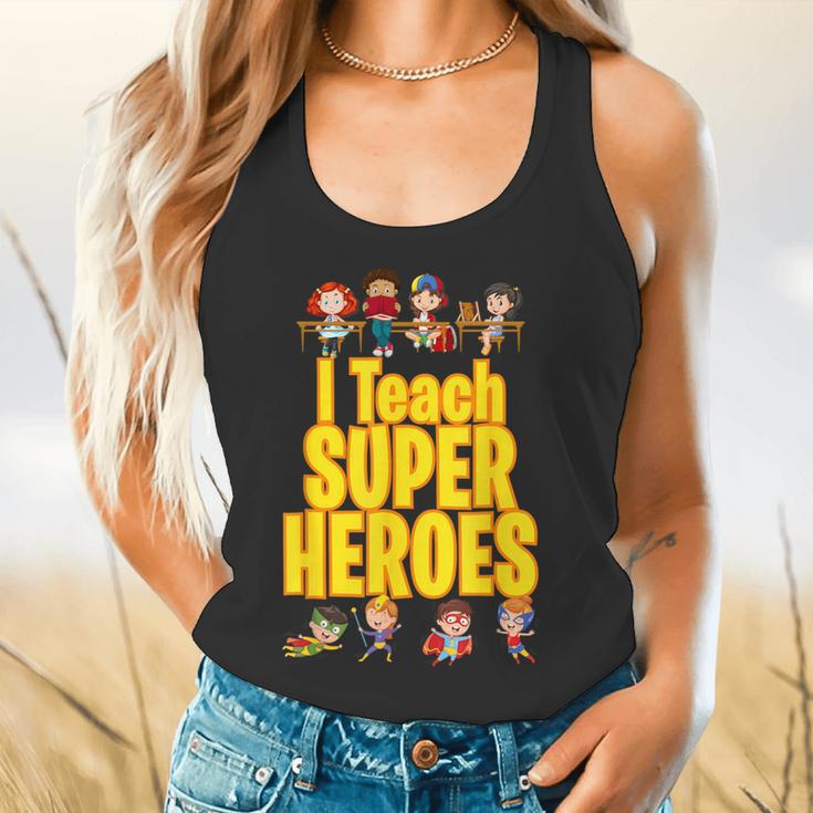 I Teach Super Heroes Comic Book Hero Teacher School Flowy Tank, gift for family, gift for coworker I Teach Super Heroes Comic Book Hero Teacher School Flowy Tank, gift for family, gift for coworker