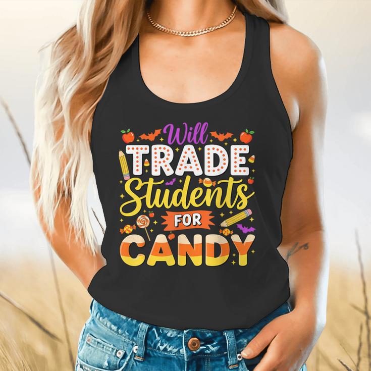 Teacher Cute Will Trade Students For Candy Halloween Costume Flowy Tank, gift for family, gift for coworker Teacher Cute Will Trade Students For Candy Halloween Costume Flowy Tank, gift for family, gift for coworker