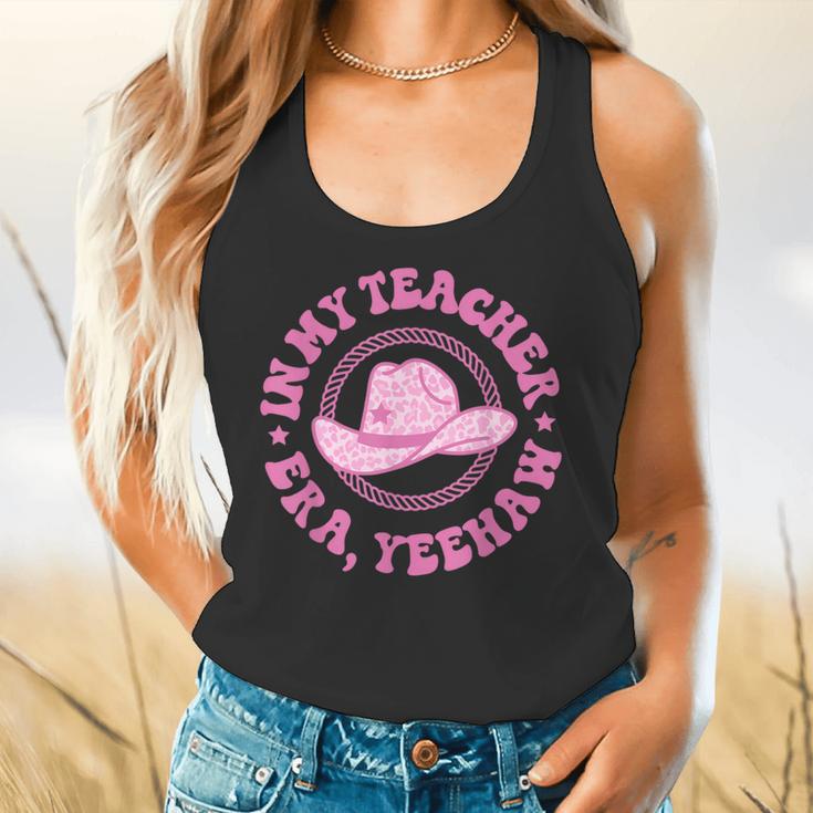 In My Teacher Era Yeehaw Pink Teacher Western Cowgirl Flowy Tank, gift for family, gift for coworker In My Teacher Era Yeehaw Pink Teacher Western Cowgirl Flowy Tank, gift for family, gift for coworker