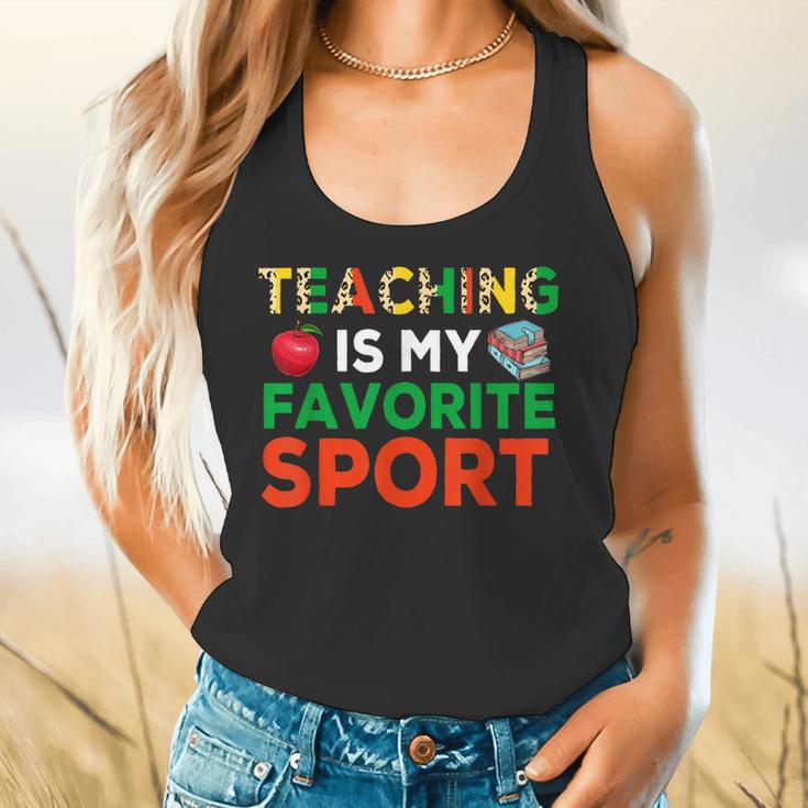 Teacher Is My Favorite Sport Teacher Teaching Lover Flowy Tank, gift for family, gift for coworker