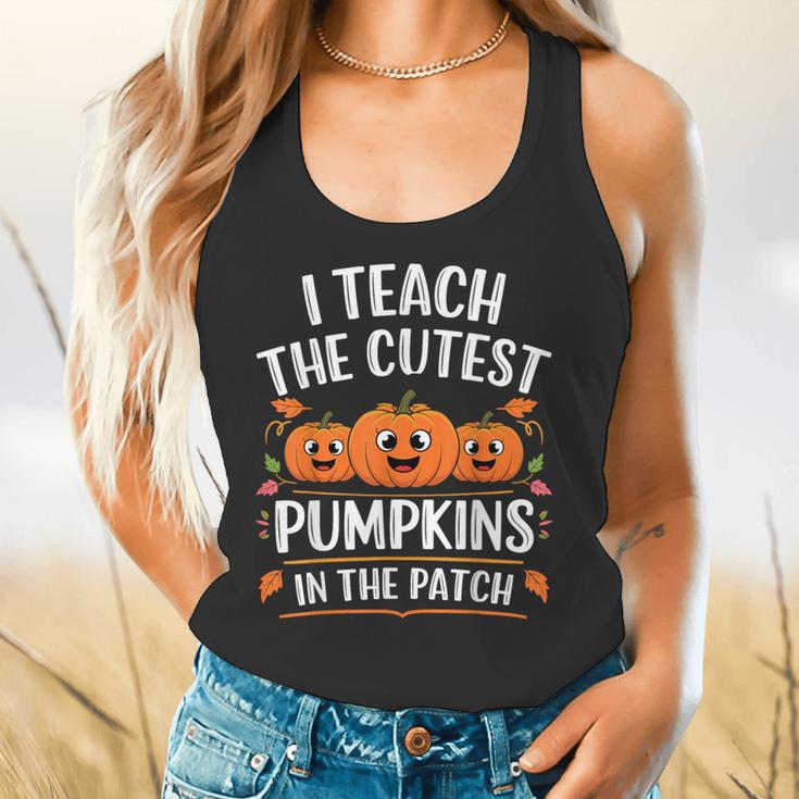 Teacher Halloween I Teach The Cutest Pumpkins In The Patch Flowy Tank, gift for family, gift for coworker