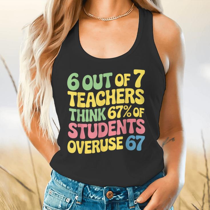 Teacher Overuse 67 Teacher Flowy Tank, gift for family, gift for coworker Teacher Overuse 67 Teacher Flowy Tank, gift for family, gift for coworker