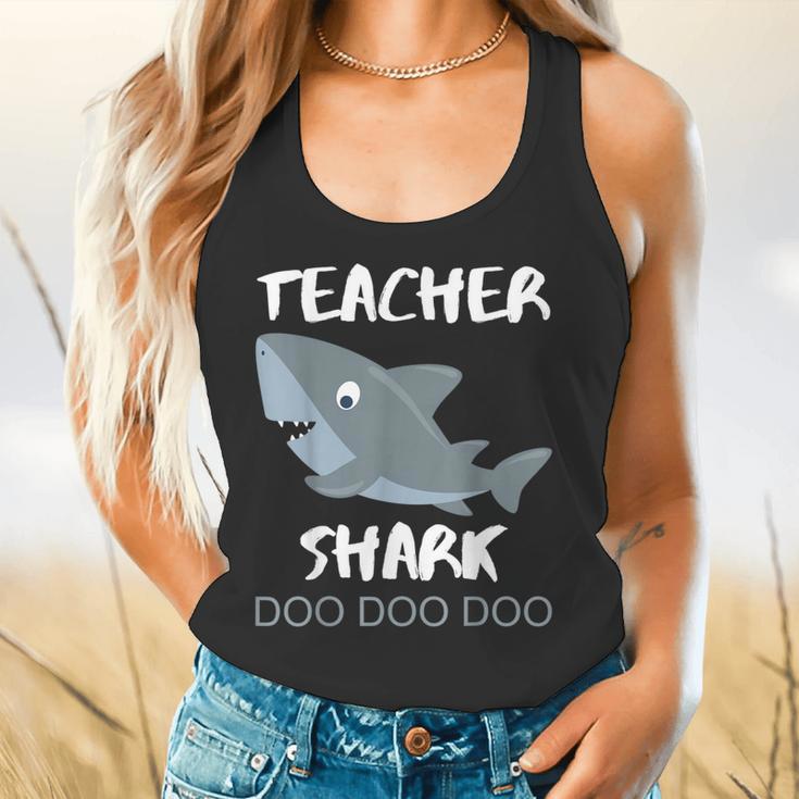 Teacher Shark Shirt Christmas Idea For Him Her Flowy Tank, gift for family, gift for coworker