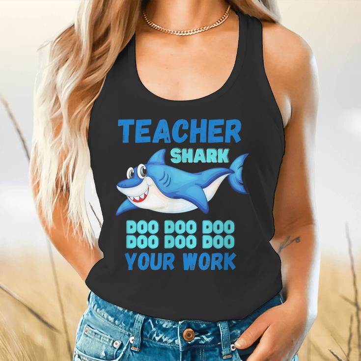 Teacher Shark Do Your Work Flowy Tank, gift for family, gift for coworker Teacher Shark Do Your Work Flowy Tank, gift for family, gift for coworker