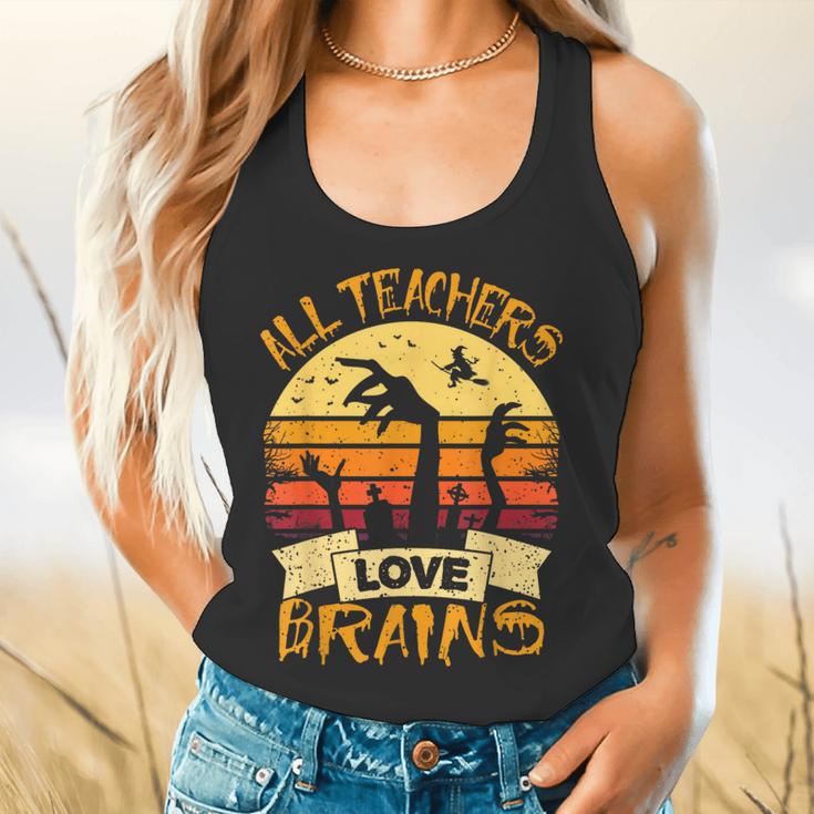 Teacher Shirt All Teachers Love Brains Halloween Men Women Flowy Tank, gift for family, gift for coworker Teacher Shirt All Teachers Love Brains Halloween Men Women Flowy Tank, gift for family, gift for coworker