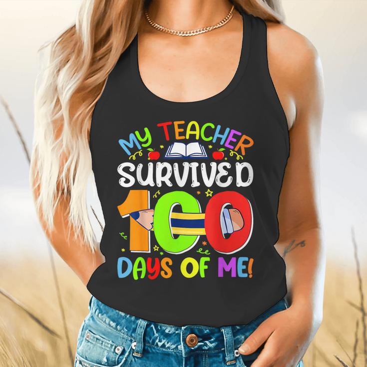 My Teacher Survived 100 Days Of Me 100 Days Of School Flowy Tank, gift for family, gift for coworker