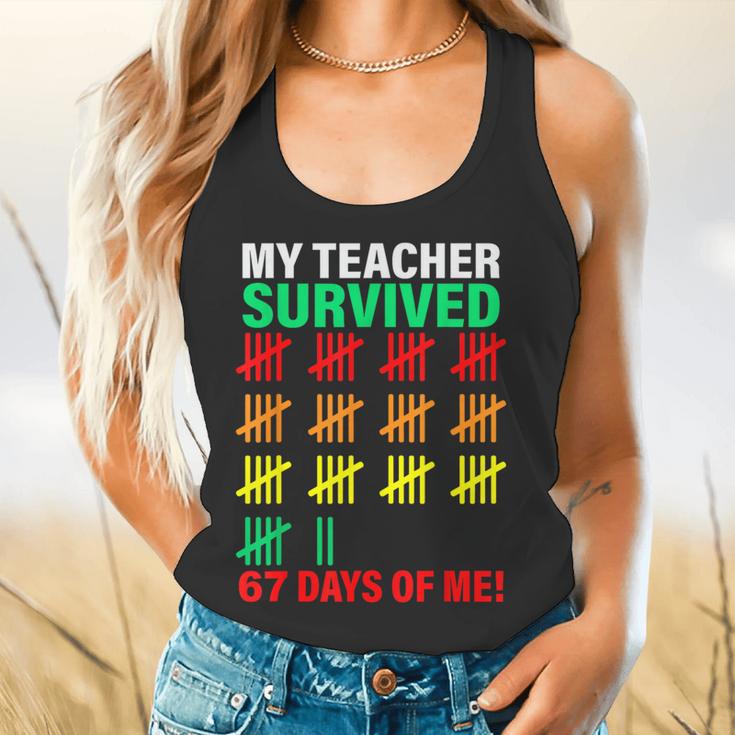 My Teacher Survived 67 Days Of Me School Kids Costume Flowy Tank, gift for family, gift for coworker My Teacher Survived 67 Days Of Me School Kids Costume Flowy Tank, gift for family, gift for coworker