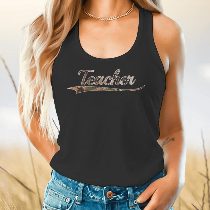 Teacher Teaching Camouflage Vintage Inspired Distressed Camo For Men Women Flowy Tank, gift for family, gift for coworker Teacher Teaching Camouflage Vintage Inspired Distressed Camo For Men Women Flowy Tank, gift for family, gift for coworker