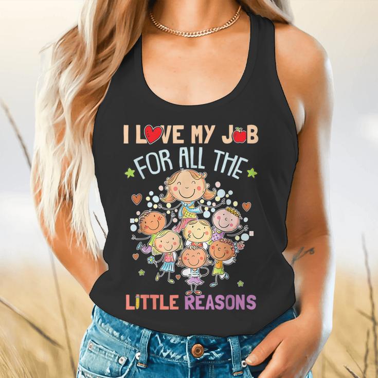 Teacher Teaching I Love My Job For All The Little Reasons Flowy Tank, gift for family, gift for coworker Teacher Teaching I Love My Job For All The Little Reasons Flowy Tank, gift for family, gift for coworker