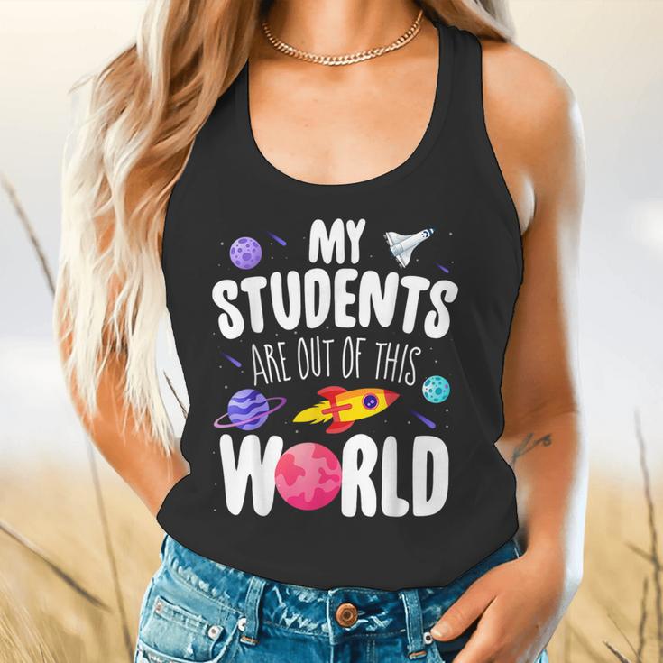 Teacher Tee My Students Are Out Of This World Space Flowy Tank, gift for family, gift for coworker