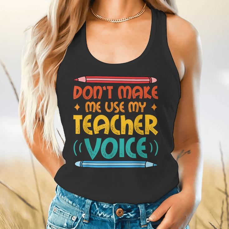 Teacher Voice Teacherlife Primary School Teacher Flowy Tank, gift for family, gift for coworker