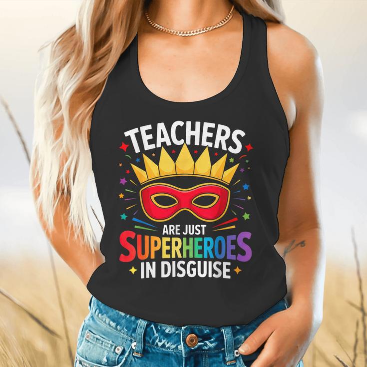 Teachers Are Just Superheroes In Disguise Fun Back To School Flowy Tank, gift for family, gift for coworker Teachers Are Just Superheroes In Disguise Fun Back To School Flowy Tank, gift for family, gift for coworker