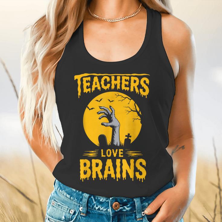 Teachers Love Brains Shirt Men Women Halloween Teacher Flowy Tank, gift for family, gift for coworker Teachers Love Brains Shirt Men Women Halloween Teacher Flowy Tank, gift for family, gift for coworker