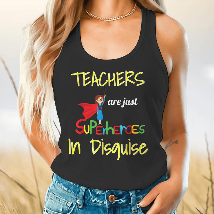 Teachers Are Superheroes First Day School T-Shirt Flowy Tank, gift for family, gift for coworker