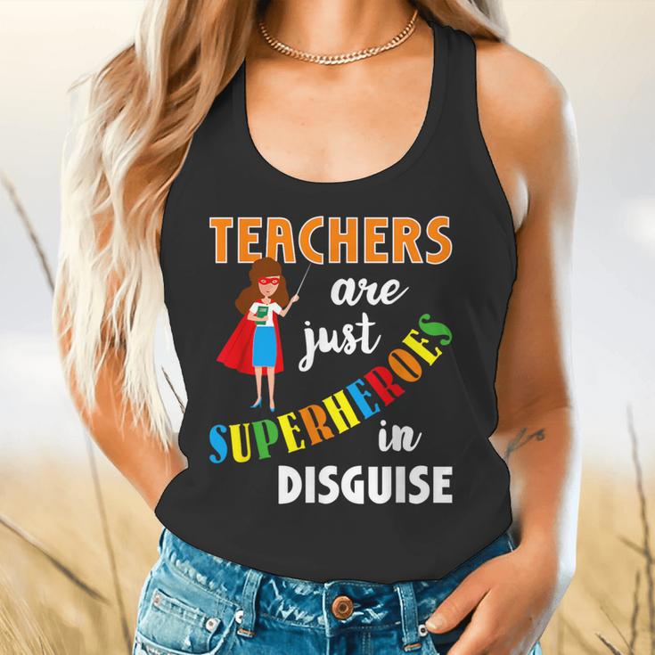 Teachers Are Superheroes Graduation School Teachers Flowy Tank, gift for family, gift for coworker