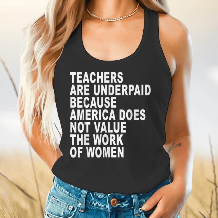 Teachers Are Underpaid Because America Does Not Value Men Women Flowy Tank, gift for family, gift for coworker Teachers Are Underpaid Because America Does Not Value Men Women Flowy Tank, gift for family, gift for coworker