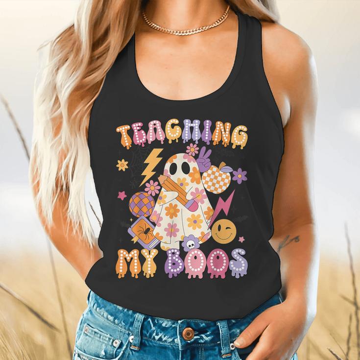 Teaching My Boos Ghost Halloween Costumes Teacher Men Women Flowy Tank, gift for family, gift for coworker Teaching My Boos Ghost Halloween Costumes Teacher Men Women Flowy Tank, gift for family, gift for coworker