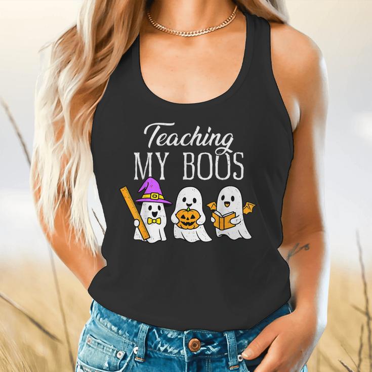 Teaching My Boos Ghost Teacher Halloween Spooky Educator Flowy Tank, gift for family, gift for coworker Teaching My Boos Ghost Teacher Halloween Spooky Educator Flowy Tank, gift for family, gift for coworker