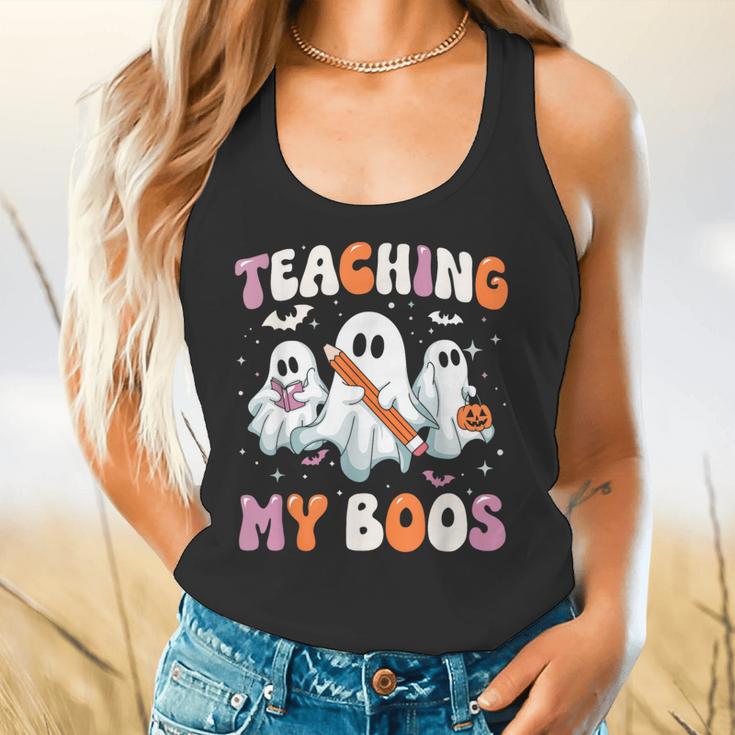 Teaching My Boos Teacher Cute Ghost Teacher Halloween Flowy Tank, gift for family, gift for coworker Teaching My Boos Teacher Cute Ghost Teacher Halloween Flowy Tank, gift for family, gift for coworker
