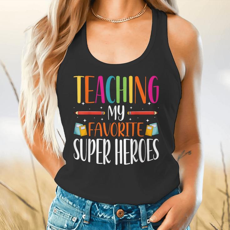 Teaching My Favorite Superheros Men Women SPED Teacher Flowy Tank, gift for family, gift for coworker
