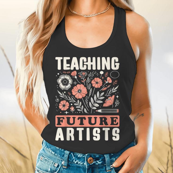 Teaching Future Artists For Art Teachers And Lovers For Men Women Girls Kids Flowy Tank, gift for family, gift for coworker
