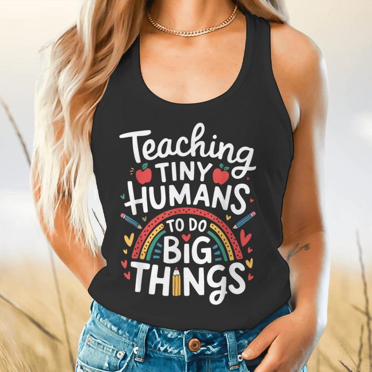 Teaching Tiny Humans Big Things I Teacher Flowy Tank, gift for family, gift for coworker Teaching Tiny Humans Big Things I Teacher Flowy Tank, gift for family, gift for coworker