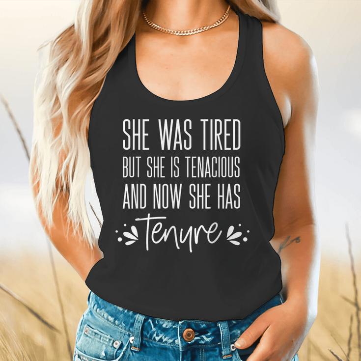 Tenured Professor Women Teacher Tired Tenacious And Tenure Flowy Tank, gift for family, gift for coworker Tenured Professor Women Teacher Tired Tenacious And Tenure Flowy Tank, gift for family, gift for coworker
