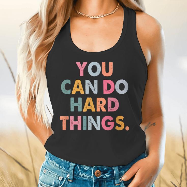 Test Day Teacher You Can Do Hard Things Women Kids Flowy Tank, gift for family, gift for coworker